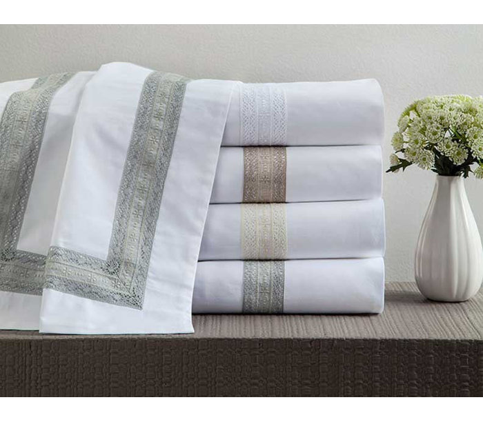 Home Treasures Linens Pamela Egyptian Cotton Percale Sheet Set Wayfair